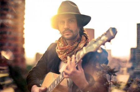 Models Male - hat, guitar, music, photography, guy, city