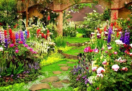 SPRING GARDEN - flowers, spring, nature, garden