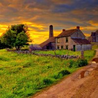 old farm after a storm hdr