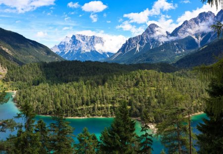 Cool Mountainscape - Mountains, Trees, Nature, Lakes, Forests