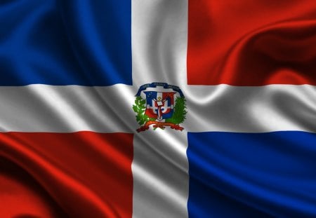 Dominicana - flag, satin, country, dominicana