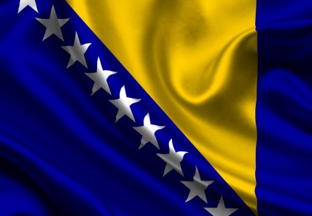 Bosnia and Hercegovina - bosnia, flag, satin, hercegovina, country