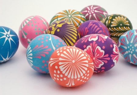 easter eggs - eggs, easter, polish, pretty