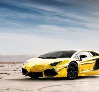 gold lamborghini aventador lp700