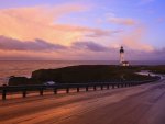 lighthouse at the end of oregon highway