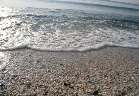 Romania touch-Black Sea waves - black sea, beach, romania