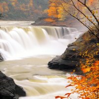 lower falls letchworth state park castile new york
