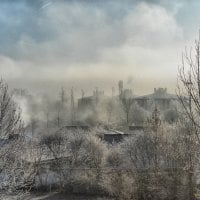 	Fog mist smoke and frost over Starnberg