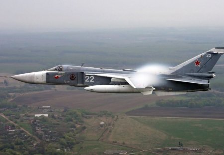 Sukhoi Su-24 'Fencer' - sukhoi, jet, russian air force, jet fighter