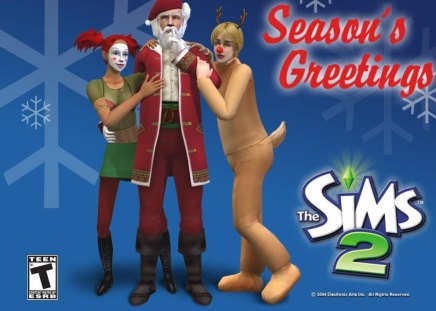 A Sims Christmas - christmas, games, sims