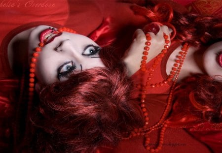 redheads - fantasy, hair, red, beautiful