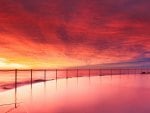 superb sunset on an australian beach