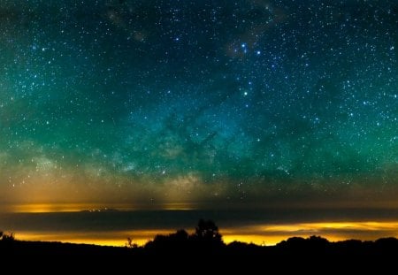 Outer Space Skyscapes - universe at night, night sky, skyscapes, outer space skyscapes