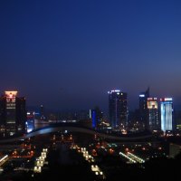 night scene of shenzhen