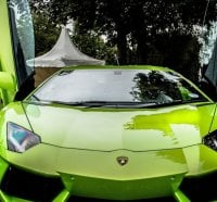 Green Lamborghini Avendator