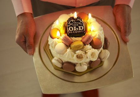 Birthday cake - plate, delicious, bithday, food, candle, sweets, cake