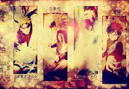 Naruto Men - anime, boys, colorful, awesome