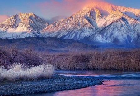 beautiful nature - nature, mountains, lake, beautiful