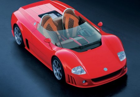 volkswagen w12 roadster - roadster, red, volkswagen, w12