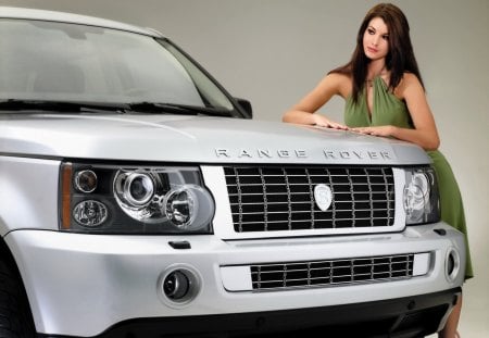 range rover - range, girl, look, rover