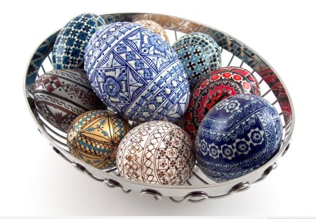 Artistic egg design - eggs, easter, style, art