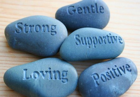 Positive stones - blue, stones, photography, object