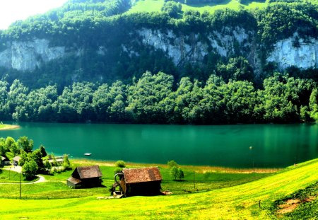 BEAUTIFUL PLACE - Landscape Switzerland, mountains Nature, Uri Zeelisberg, Rivers, houses