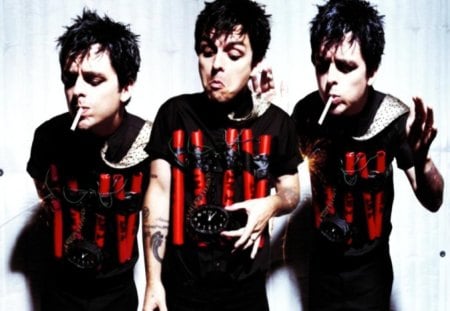 billy joe  green day - bands, green day, red, billy joe