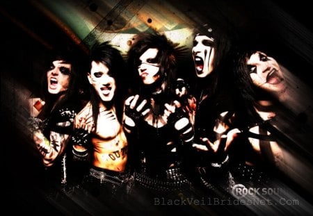 blurs bvb - brides, blck veil brides, bvb, black, veil