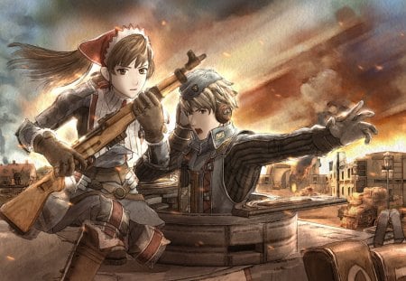 Valkyria Chronicles - ps3, game, war, cant think of a fourth