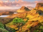 beautiful landscape on the isle of skye