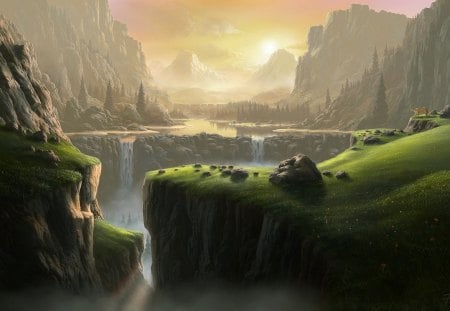 Bootyful landscape - fantasy, landscape, Wallpaper, Bootyful, HD, WTF