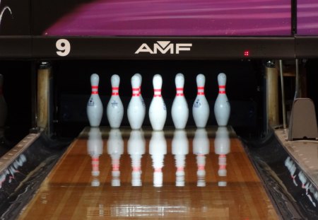 Teeth - bowling lanes, alley, bowling pins, pins, lanes, bowling