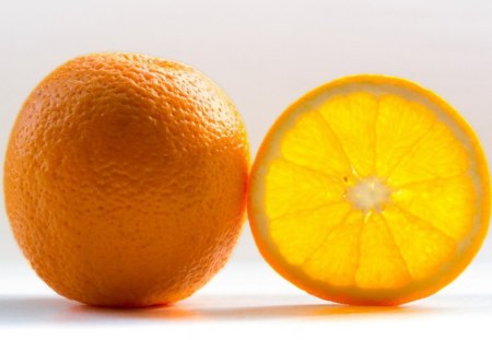 Orange - orange, food, slice, fruit