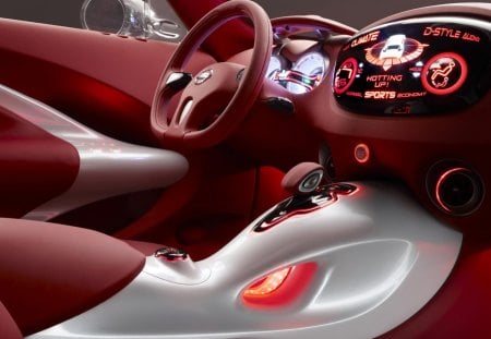 Nissan Hot Interior - futusristic, red, future, interior, nissan