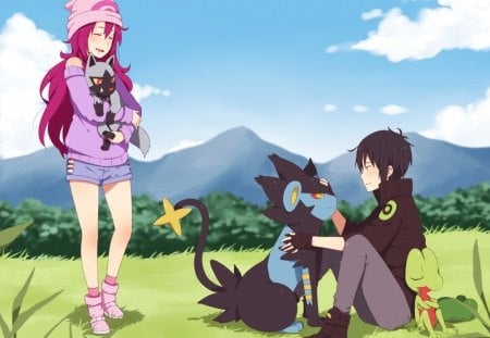 Pokemon - pokemon, luxray, anime, pooch, cute