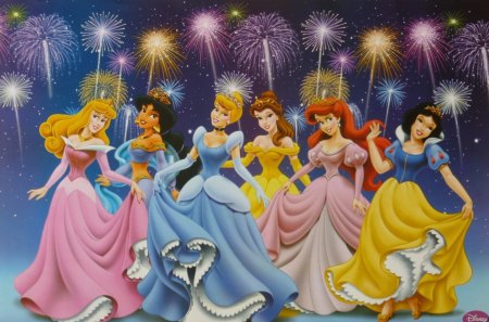 princeses - children, princesses, cartoon, disney