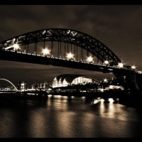 lovely tyne bridge in newcastle england