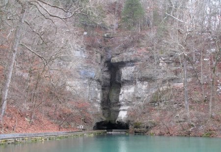 Roaring River Spring Falls - springs, nature, park, falls