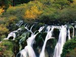 wonderful waterfall in sichuan china