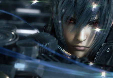 Noctis Lucis Caelum - noctis lucis caelum, Final Fantasy XV, FF13, red eyes, Noctis, male, weapon, games, video games, ff13, noctis, Final Fantasy 13