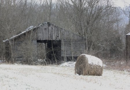 Camera fun - memories, snow, farm, barn