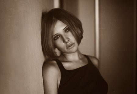 I can`t have you - sepia, beauty, woman, model