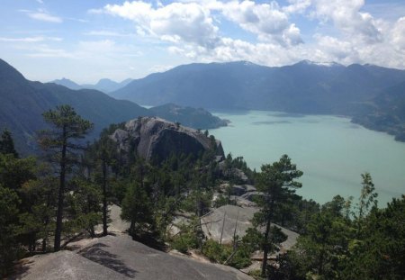 squamish chief in british colombia - nature, fun, lake, mountain