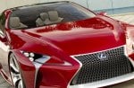 red lexus car