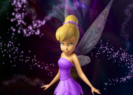 Magic Trilly - beauty, stars, magic, trilly, fantasy, cartoons, purple, anime, dress, artistic