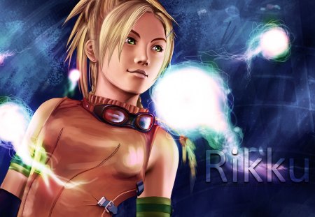 Rikku - ffx, female, realistic, goggles, girl, blonde hair, green eyes, final fantasy x, cg, final fantasy 10, rikku, ff10, games, video games