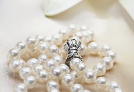 *Jewelry* - white, femininity, pearls, for bride, lovely