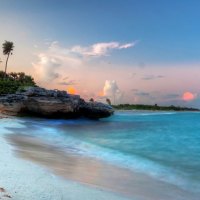 Dawn on beach