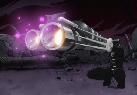 Death Cannon - anime, gun, death the kid, soul eater